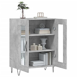 Acheter Maison Chic Buffet,Meuble de Rangement,commode pour salon,Cuisine gris béton 69,5x34x90 cm bois d'ingénierie -MN22722