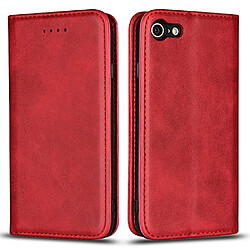 Etui en PU rouge pour Apple iPhone 7,iPhone 8