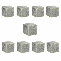 Lot de 9 Pierres à Whisky Glaçons 2cm Gris 