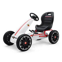 Milly Mally Kart à pédales Pedal Go-kart Abarth White 