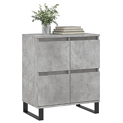 Avis Maison Chic Buffet,Meuble de Rangement,commode pour salon,Cuisine Gris béton 60x35x70 cm Bois d'ingénierie -MN17344