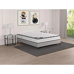 Vente-Unique Matelas 140 x 190 cm anti-feu ressorts ensachés 5 zones et mémoire de forme ép.23cm - SIRON de YSMÉE HÔTEL 