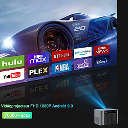 Vidéoprojecteur TROISC ETA, Android Projecteur WiFi 5G 1080P 12000 LM Bluetooth, Mise au Point Automatique Trapèze, Zoom Numérique, Image 300" max