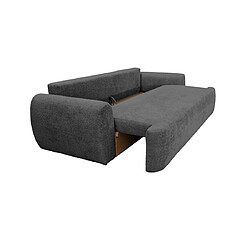 Avis Bestmobilier Mahina - canapé droit 3 places - convertible avec coffre - en tissu bouclette