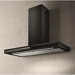 elica - prf0167317 elica - hotte décorative murale 90cm 69db 770m3/h noir - prf0167317