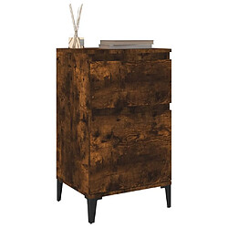 Acheter Maison Chic Table de chevet,Table de nuit,Table d'appoint pour salon chêne fumé 40x35x70 cm -MN75337