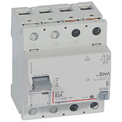 interrupteur différentiel legrand dx3 63a 30ma 2 poles type b - vis / vis