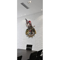 Star Cutouts Blason mural en carton Captain Jack Sparrow Le pirate des caraïbes 100 cm