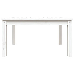 Acheter vidaXL Table de jardin blanc 82,5x50,5x45 cm bois massif de pin