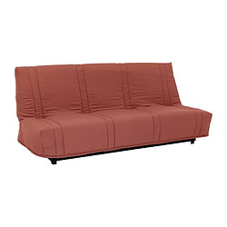 Avis Banquette clic clac 3 places - Terracotta - 100% coton - L 193 x P 92 cm - LENA