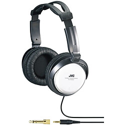 JVC Casque hifi - cordon de 3,5 mètres - transducteur à aimant néodyme de 40 mm - rembourrage de l'arceau - adaptateur de fiche de 6,3 mm inclus