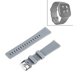 Wewoo Bracelet pour montre connectée Fitbit Versa Simple Mode De En Silicone Gris 