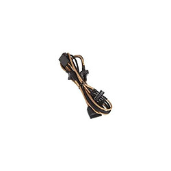 BitFenix Câble rallonge Alchemy 4-Pin Molex vers 4x SATA - 20 cm - gaines Or/Noir 