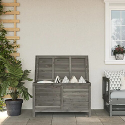 vidaXL Boîte de rangement de jardin anthracite bois massif de sapin