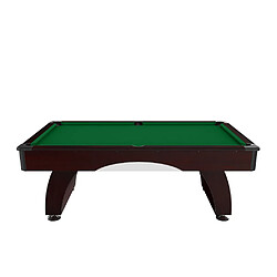 De Faugères Table de Billard Dallas 7 Pieds Convertible en Table à manger Marron foncé