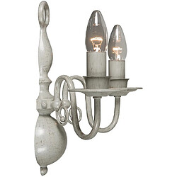 Lumière Bougie Applique Murale Gris