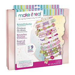 Make It Real - Coffret Bijoux Cristaux De Reve Nature - Fabrication de bijoux enfants - Des 8 ans - Lansay