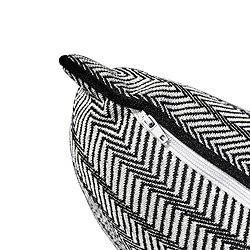 Avis Coussin avec Rembourrage ZigZag Breda Kuatéh Noir et Blanc 60x60 cm