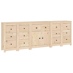 Maison Chic Buffet,Meuble de Rangement,commode pour salon,Cuisine 230x35x80 cm Bois massif de pin -MN42774