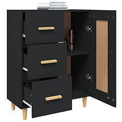 Acheter vidaXL Buffet Noir 69,5x34x90 cm Bois d'ingénierie