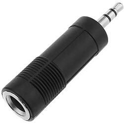 Bematik Adaptateur stéréo audio (Jack 3,5 mm-M-/ Jack 6.3mm--H)