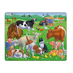 Larsen- Puzzle encadré Animaux de la Ferme 2017 15 pièces, FH35 