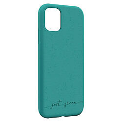 Coque iPhone 11 Recyclable Just Green Turquoise