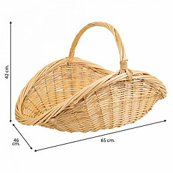 Acheter Panier à bois Alexandra House Living osier Bois de saule 46 x 42 x 65 cm