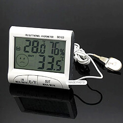 Mini Station Météo Digital Intérieur Thermomètre Hygromètre Capteur Sonde Extérieur