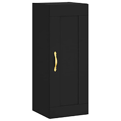 vidaXL Armoire murale noir 34,5x34x90 cm bois d'ingénierie