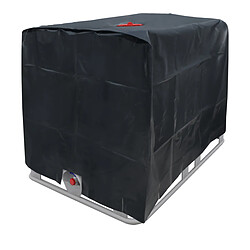 Ecd Germany Protection de pluie noir capôt container IBC bâche réservoir citerne eau 1000 L