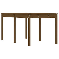 vidaXL Table de jardin marron miel 159,5x82,5x76 cm bois massif de pin