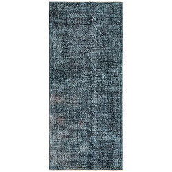 Vidal Tapis de laine 193x84 noir Ultra Vintage