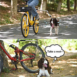 Universal Bicycle Exerciser Laisse Accessoire Chien Laisse à vélo Laisse à chien avec corde de traction printanière en acier inoxydable