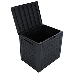 Acheter vidaXL Boîte de stockage jardin Anthracite 58,5x46x55 cm Polypropylène