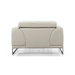 Acheter La Maison Du Canapé Fauteuil cuir Design HAVANA Beige