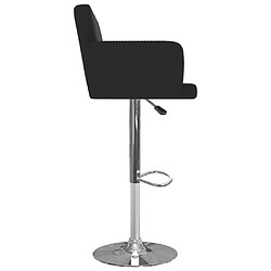 Avis vidaXL Tabourets de bar lot de 2 noir similicuir