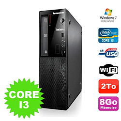 PC SFF Lenovo Thinkcentre E73 Core I3 4130 3.4Ghz 8Go Disque 2To Graveur WIFI W7 · Occasion 