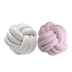 2pcs Noeud Boule Jet Oreiller Lombaire Oreiller Arrière Noyau Coussin Coussin Décor