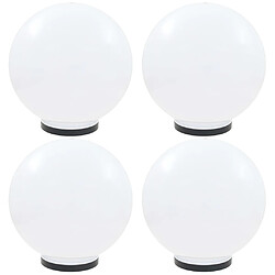 vidaXL Lampes à LED sous forme de boule 4 pcs Sphérique 40 cm PMMA