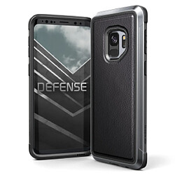 Xdoria Coque Defense Lux pour Samsung galaxy S9 - Noir Cuir 