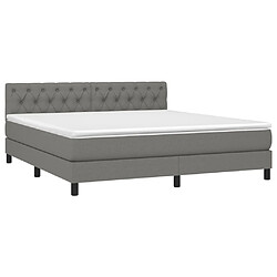 Avis Sommier à lattes,Cadre à lattes de lit et matelas et LED pour Adulte Gris foncé 160x200 cm -MN99666