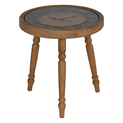 BigBuy Home Table d'appoint Naturel Bois d'épicéa 50 x 50 x 52,5 cm