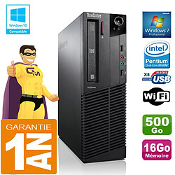 PC Lenovo M92p SFF Intel G630 Ram 16Go Disque 500 Go Graveur DVD Wifi W7 · Occasion 