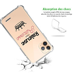 Avis Coque iPhone 11 Pro anti-choc souple avec angles renforcés transparente Raleuse mais princesse Evetane