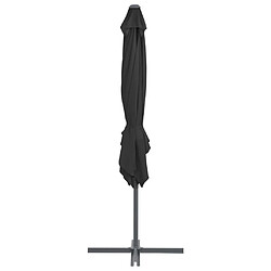 Avis vidaXL Parasol de jardin en porte-à-faux avec mât en acier anthracite