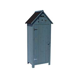 Habitat Et Jardin Armoire de jardin Cabanon - 77 x 54.5 x 179 cm - Bleu ciel 