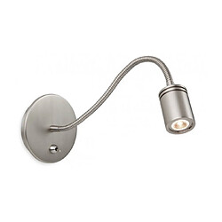 Luminaire Center Applique Ritz, nickel brossé Matèriau : Nickel brosséLargeur en Cm : 11Profondeur en Cm : 27Nombre d'ampoules : 1Type d'ampoules : LEDPuissance : 3WAmpoules incluses : OuiTempérature de c