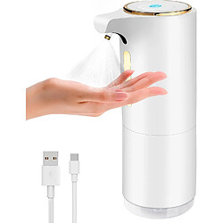 Vendos85 Distributeur de désinfection automatique rechargeable de 300 ml blanc 