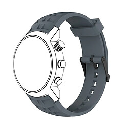 Wewoo Bracelet pour montre connectée Dragonne de remplacement en silicone SUUNTO Terra Gris